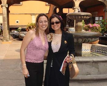 Con Yadira Carrillo