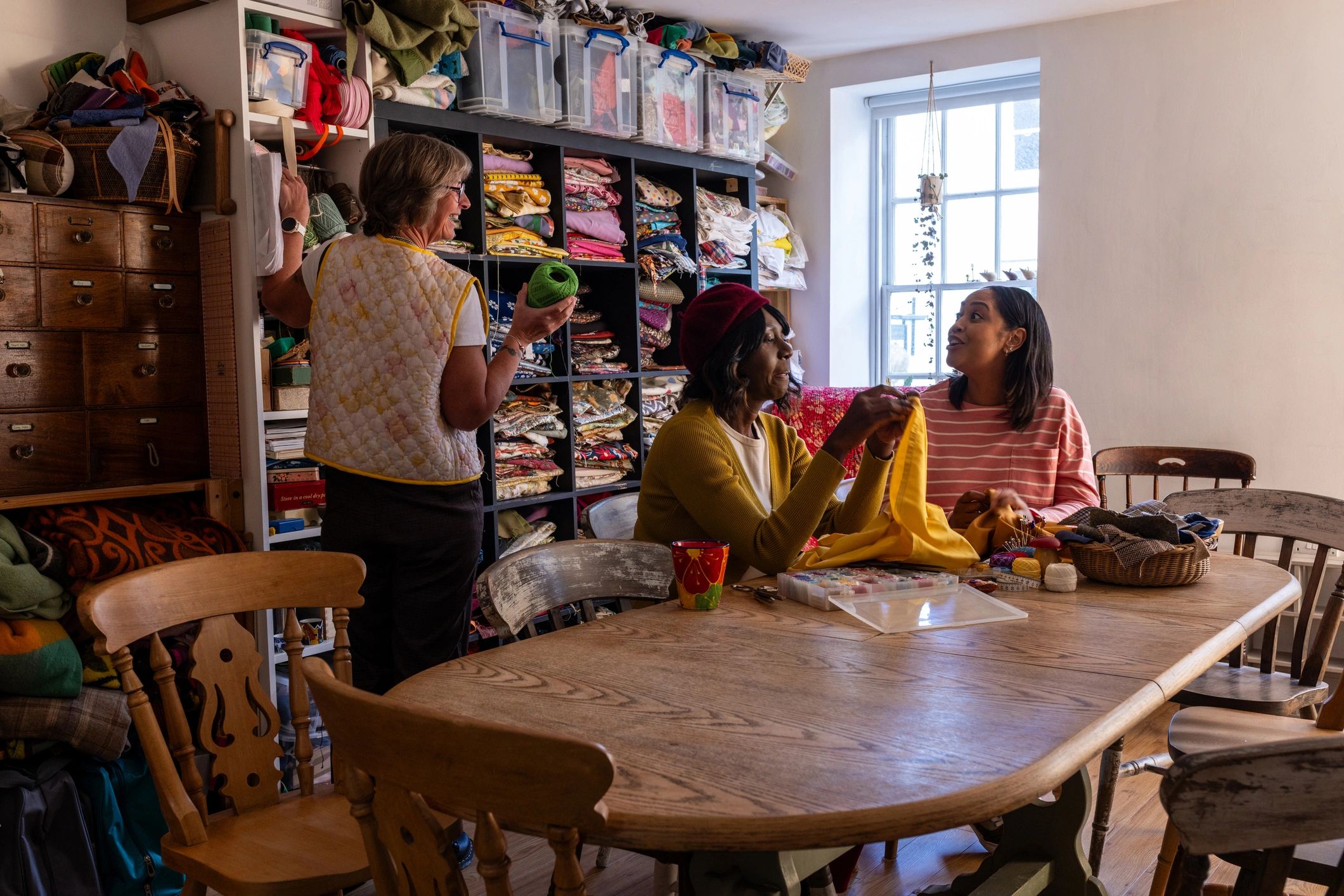 Group participating in a creative workshop